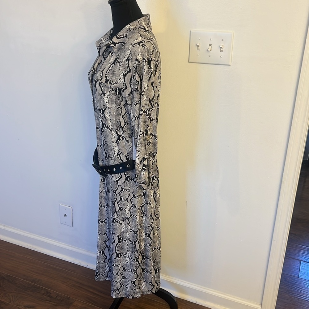 NWT Chaos New York Long Reptile Inspired Print Dress sz. XL - Picture 5 of 12
